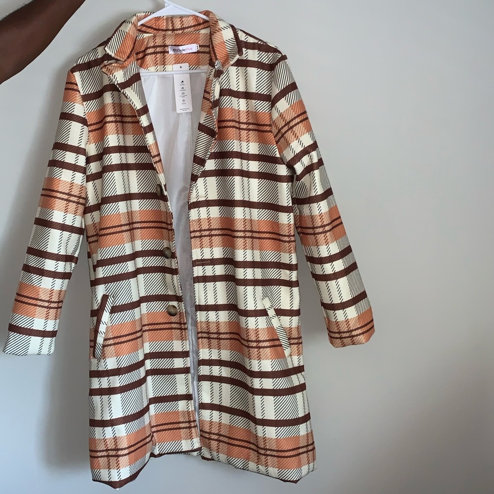 Men’s plaid pea coat